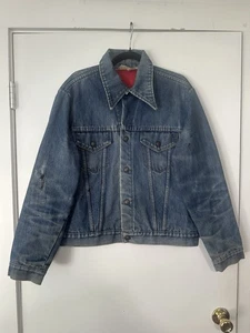 True Vintage 1960’s JCpenney Super Denim Trucker Type 3 Denim Jacket Honeycomb - Picture 1 of 7