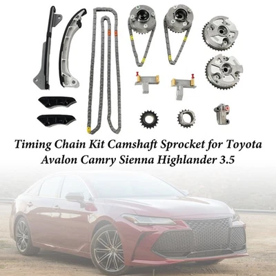 Timing Chain Kit Camshaft Sprocket for Toyota Avalon Camry Sienna Highlander 3.5 - Image 1 of 4