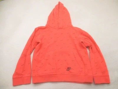 Nike Talla 5-6 Niños Rojo Mezcla de Algodón Suave Manga Larga Ropa Activa Sudadera con Capucha 323 Foto 1 de 4