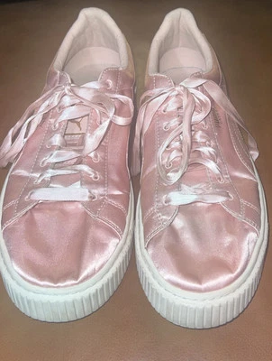 Zapatillas informales Puma Basket plataforma rosa satinado para mujer 365719 01 talla 8,5 Foto 1 de 4