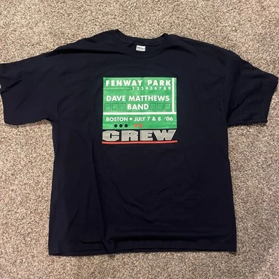 Camiseta Dave Matthews Band Fenway Park 2006 Crew Concert XXL Camiseta De Colección Foto 1 de 4