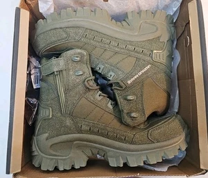 Unzhuo Make 5.AA Men's High Lace Up Military Desert Boots US 9 Green B21 #30192 - Picture 1 of 11