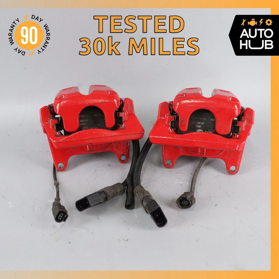 Bentley Continental GT GTC Rear Brake Caliper w/ Actuator Set 3W0698679C OEM 30k - Image 1 of 4