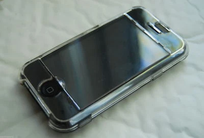 Transparent Crystal Case with Detachable Screen Protector for Apple iPhone 2G - Image 1 of 2