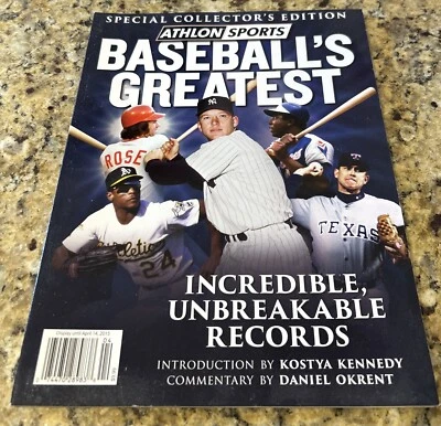 Athlon Sports Baseball's Greatest Unbreakable Records Magazine 2015 MLB Ryan - Image 1 of 2