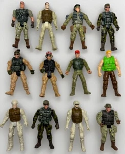 3.75” 4” Mixed Toy Action Figure Lot Of Military Army Soldiers Chap Mei ? - Picture 1 of 9