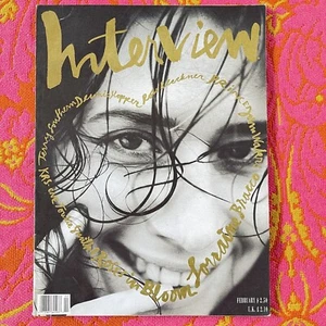 1990 ANDY WARHOL INTERVIEW MAGAZINE PHOTOGRAPHY ART HIPSTER FEB JOHN WATERS - Picture 1 of 5