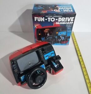 Fun-to-Drive Dashboard - 1985 Lil Playmates w/ Box - Not Working - Vintage Toy!
