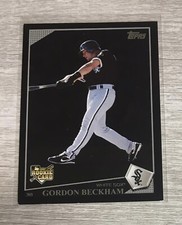 2009 Topps Update #UH20 Gordon Beckham RC Rookie SP Black Border Variation Y