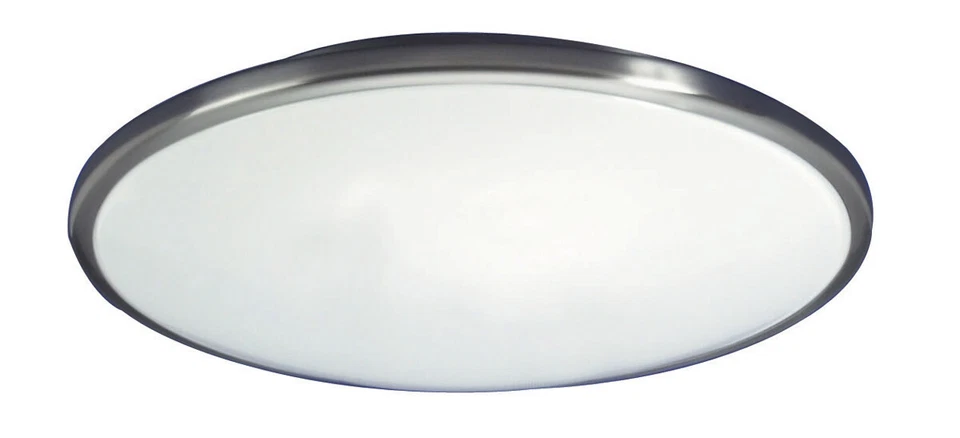 AFX Lighting Euro Style Saucer 1 Light Ceiling Flush Mount in Brushed Nickel  - Image 1 of 1