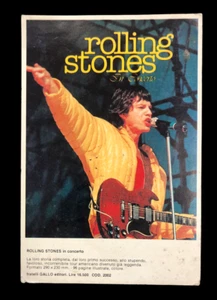 ROLLING STONES IN CONCERTO - CARTOLINA MERCHANDISING LIBRO - Imagen 1 de 2