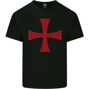 Knights Templar Cross Fancy Dress Outfit Mens Cotton T-Shirt Tee Top - Picture 1 of 104