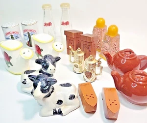 Vintage Lot verschiedene Japan Salz & Pfefferstreuer Sets Hongkong & einzigartige, seltsame Kunst - Bild 1 von 22