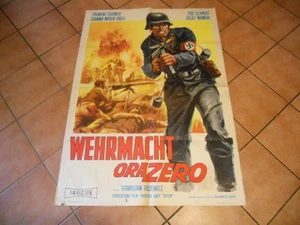 MANIFESTO ORIGINALE WEHRMACHT ORA ZERO ZYGMUNT HUBNER CM 140X100 1967 - Picture 1 of 1