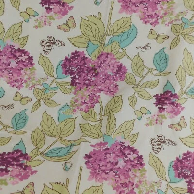 Waverly April In Paris Floral Sugarplum Drapery Sewing Fabric 64"x55" Pre-owned - Image 1 of 4