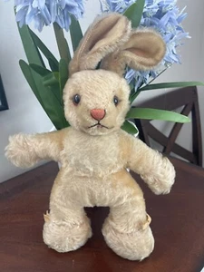 STEIFF GERMAN MOHAIR WOOL 1950's RABBIT WITH ROTATING HEAD GREAT CONDITION 16" - Picture 1 of 9