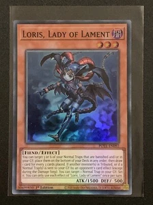 Loris, Lady of Lament | POTE-EN092 | Súper Raro | 1ª Edición | Juego de cartas coleccionables YuGiOh - Imagen 1 de 3