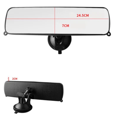 Car Interior Anti-Glare Wide Angle Rear View Rearview Mirror With TPU Sucker - Image 1 of 4