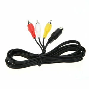 Cable for SEGA Genesis Mega Drive 2 3 Audio Video AV TV Cord 9Pin 1.8m Game - Picture 1 of 8
