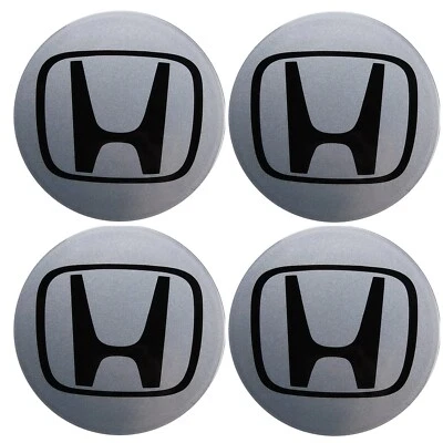 Juego de 4 tapas centrales para llantas de cubo de rueda OEM logotipo Honda 2003-2015 Pilot Silver 2 3/4" Foto 1 de 3