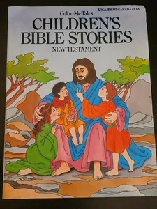 NEW CLEAN Color-Me-Tales Children's Bible Stories New Testament Coloring Book - Picture 1 of 6