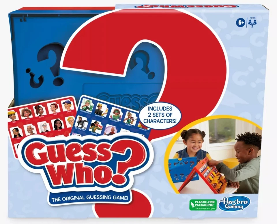 Hasbro Gaming Guess Who? Original Guessing Board Game for 6 Year Old Kids F6105