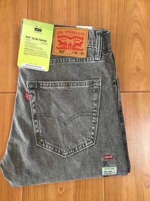 Levis 512 Slim Taper Stretch herren Jeanshose (288331108) Grau Gr:wählbar neu - Bild 1 von 4
