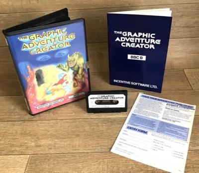 BBC B  MICRO - 1986 THE GRAPHIC ADVENTURER CREATOR-INCENTIVE SOFTWARE-CASSETTE - Image 1 of 4