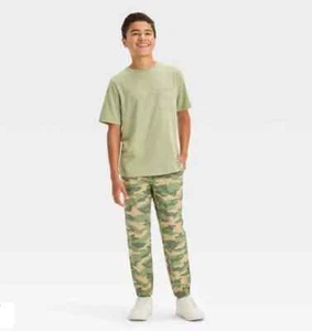 Art Class Boys' 14 Camo Ripstop Pull-On Jogger Pants Drawstring Elastic Waist - Picture 1 of 10