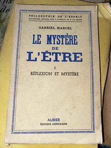 Le Mystère de L’être, Tome I, Reflexion et Mystère - gabriel marcel 1951 - Picture 1 of 2