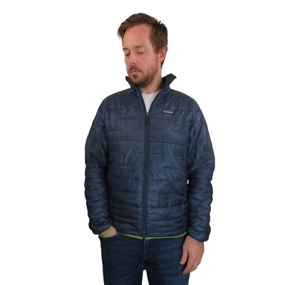 Patagonia Micro Puff Jacket Mens Medium Puffer Ultralight Quilted Coat Blue Nano - Image 1 of 4
