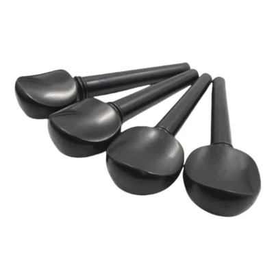 one set 4/4 cello Fittings 4pcs Natural Ebony cello pegs,fine workmanship - Image 1 of 4