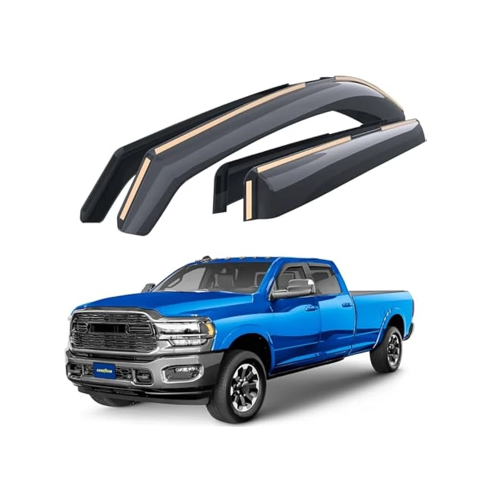 Shatterproof Window Visors for Dodge RAM 2500/3500, Premium Weather Protection Foto 1 de 4