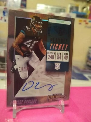 2018 Panini Contenders Playoff Ticket Autograph #214 DeAndre Goolsby #20/99 - Image 1 of 4