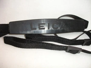 Leica Black Camera Neck Strap, Missing lugs - Photo 1 sur 5