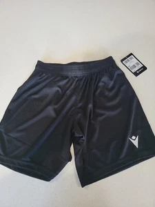 Kids Black Football Shorts XS NEW - Picture 1 of 4