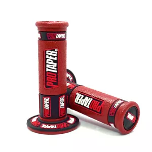 Protaper Hand Grips 7/8" Red Handle Bar Pro Taper Handgrip for ATV Pit Dirt Bike - Picture 1 of 6