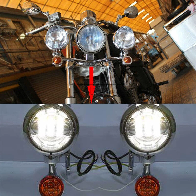 Kit de barra de luces puntuales de señales de giro de paso para Harley Softail Heritage Classic EE. UU. Foto 1 de 4