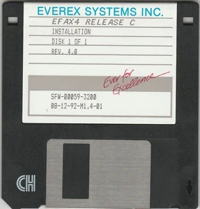 EF AX4 Release C REV. 4.0 by Everex Systems Inc. ~ 3.5 disk Game Software - Picture 1 of 2