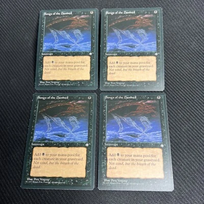 Songs of the Damned MTG Ice Age Magic the Gathering Black Playset Vintage 4 - Image 1 of 4