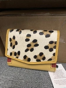 Soruka Artisan Leather & Animal Print Wallet  NWT - Picture 1 of 13