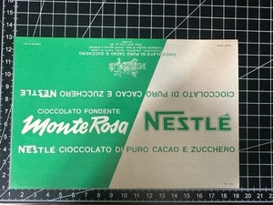 Vintage Nestle Milk Chocolate fondant Bar Italy Wrapper Confectionery - Picture 1 of 2