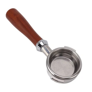Coffee Bottomless Portafilter Ergonomic Detachable Solid Wood Bottomless Naked P - Picture 1 of 12