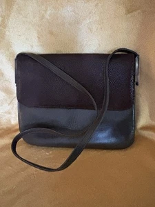 Stuart Weitzman Brown Suede & Leather Clutch Or Crossbody Bag  - Picture 1 of 13