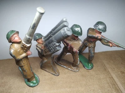 Barclay WWII Toy Soldiers 4 Foto 1 de 3