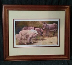 "Three Amigos" Artist Proof Signed Lithograph by Richard Hedgecock 23" x 19 - Picture 1 of 12