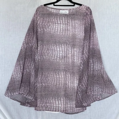 Vestido Stylestalker Púrpura Estampado de Cocodrilo Manga Campana Talla AU 6 Foto 1 de 4