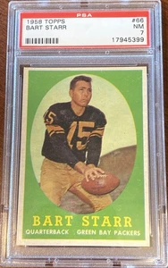 1958 Topps Bart Starr #66 PSA 7 Second Year Card! Green Bay Packers - Picture 1 of 2