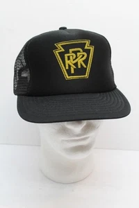 Vintage PRR Pennsylvania Railroad Foam Lined Front Mesh Back Snapback Hat Cap - Picture 1 of 7