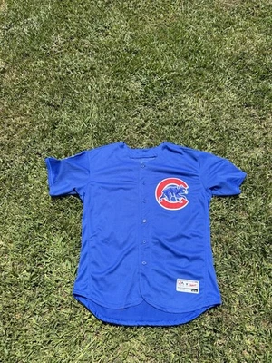 Camiseta Ernie Banks Auténtica Colección Majestic Chicago Cubs Talla 44 2015 Parche Foto 1 de 4
